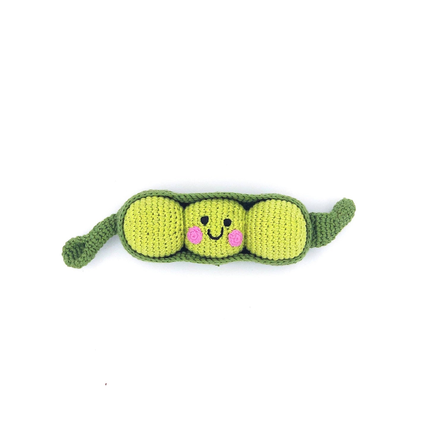 Green Peapod Rattle