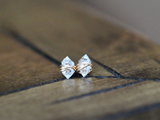 Herkimer Diamond Studs