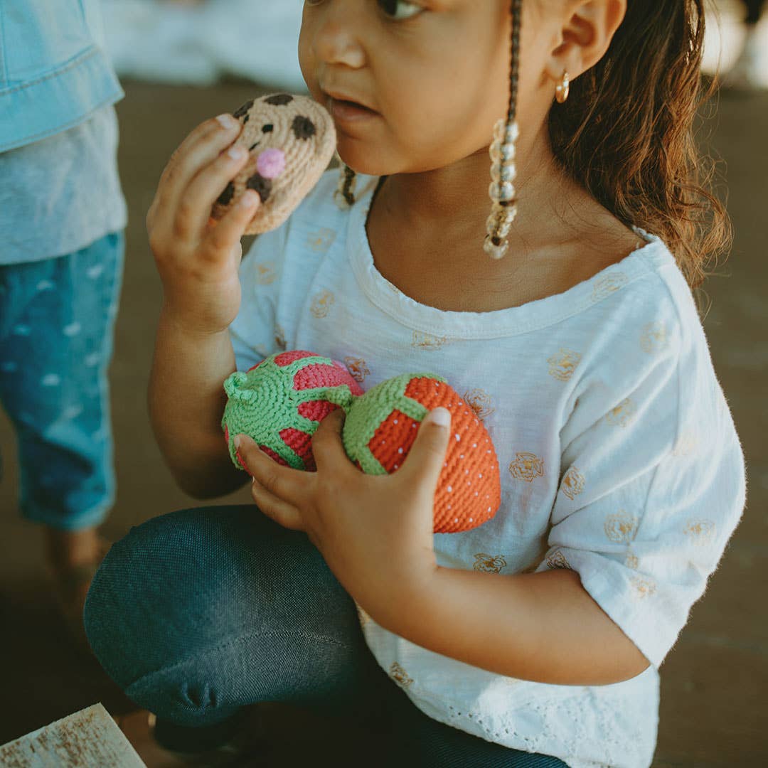 Strawberry Food Rattle