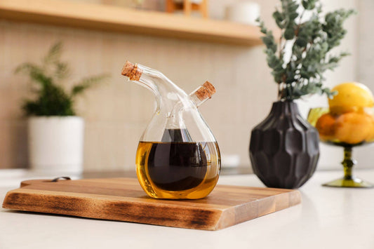 Glass Oil & Vinegar Cruet Dispenser