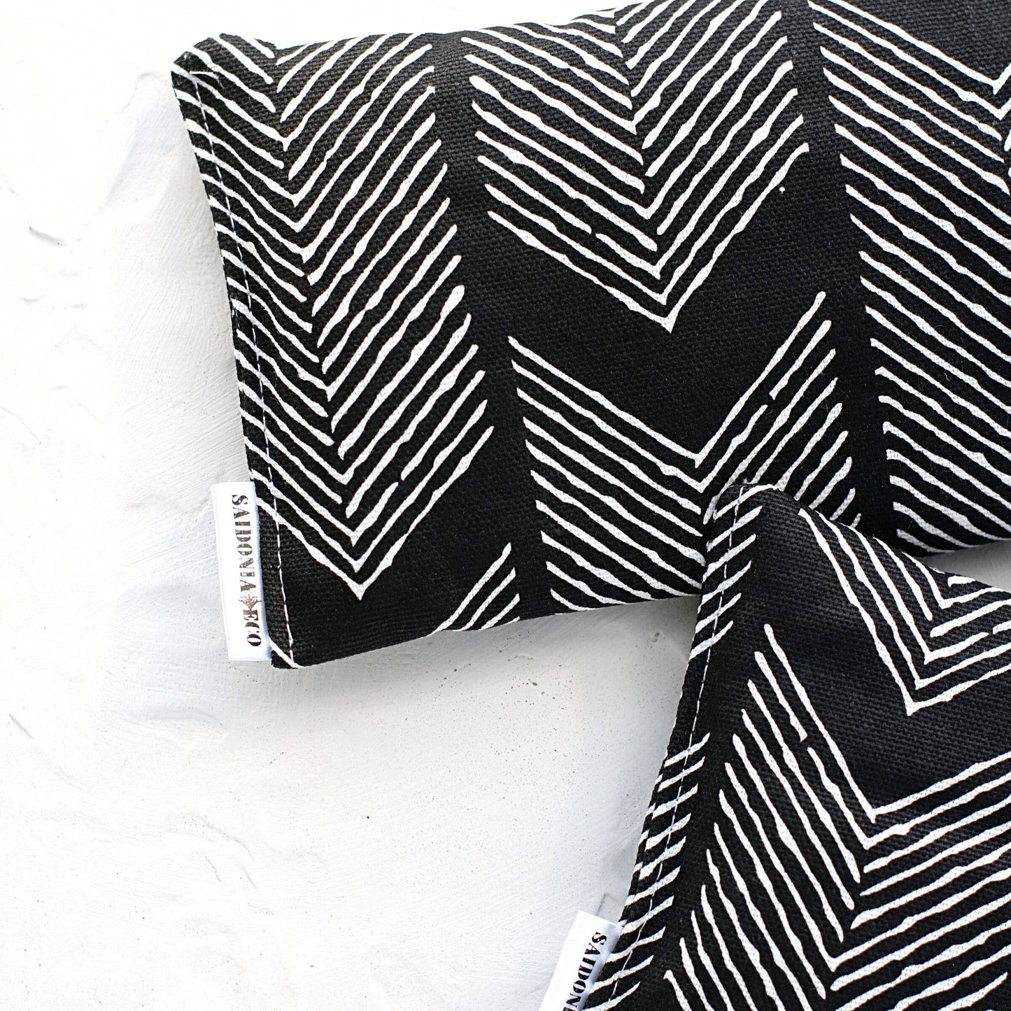 Lavender Eye Pillow - Monochrome Chevron