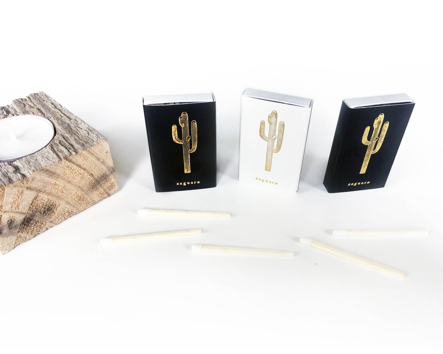 Saguaro Cactus Match Box | Desert Candle Accessory