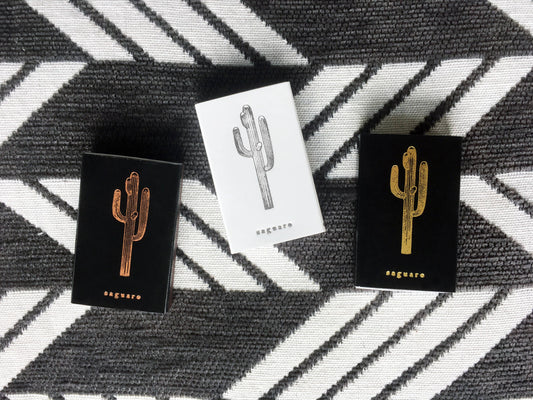 Saguaro Cactus Match Box | Desert Candle Accessory