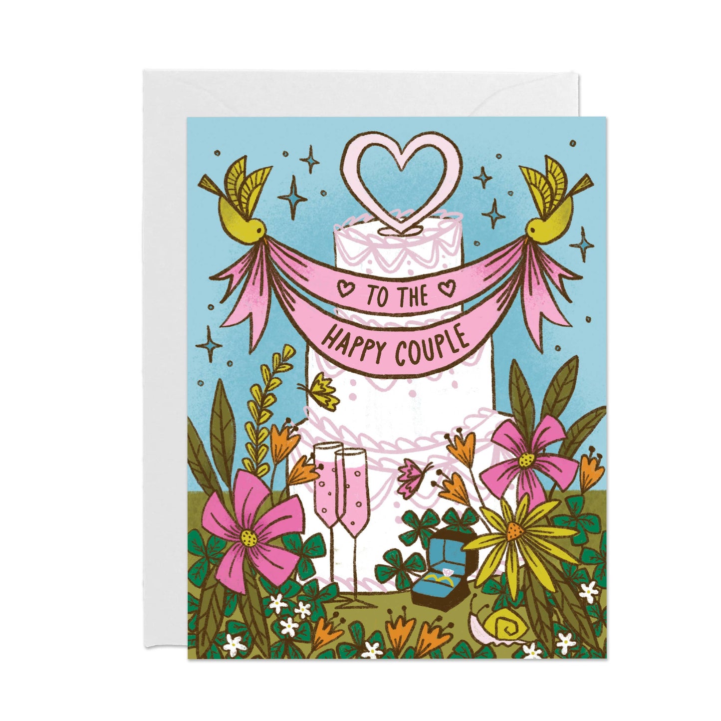 Happy Couple Wedding Day Card