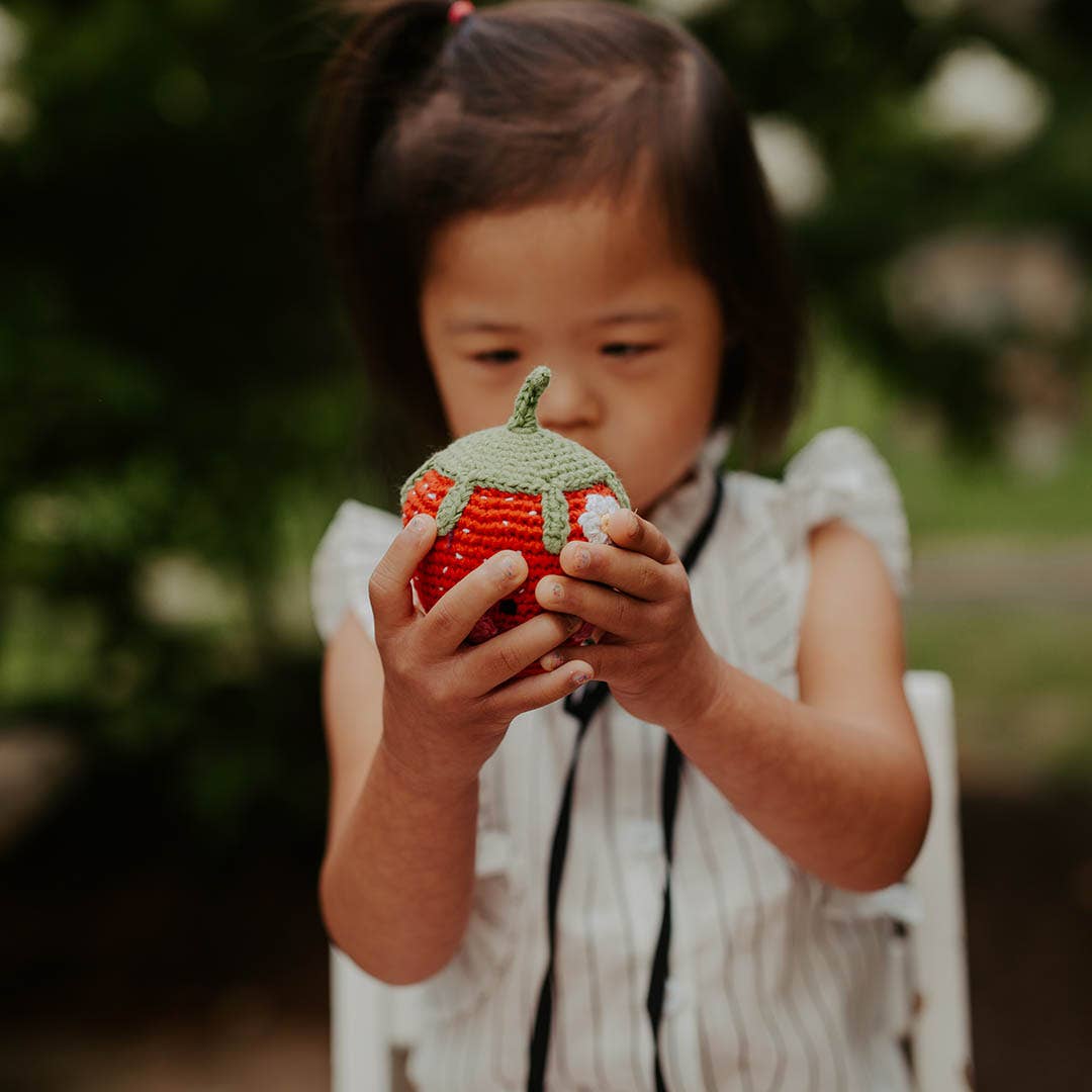 Strawberry Food Rattle