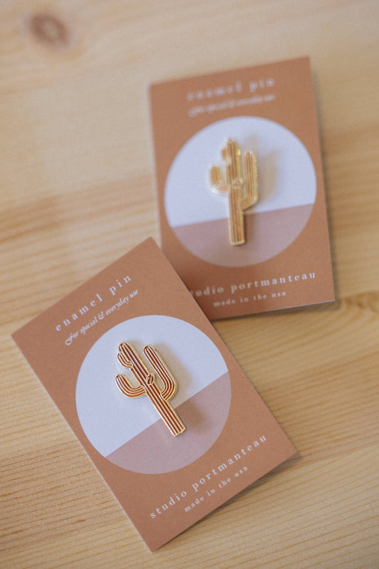 Saguaro Cactus Enamel Pin | Desert Gift