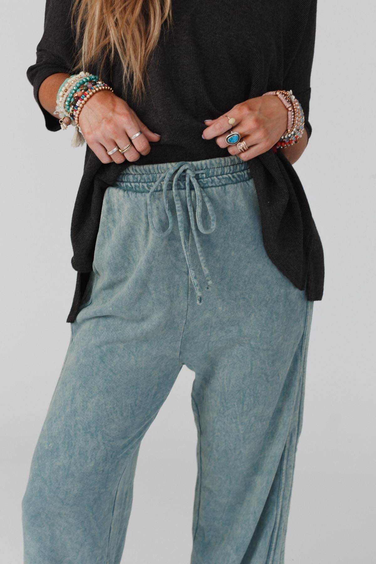 So Comfy Wide Leg Full Pant - New Teal