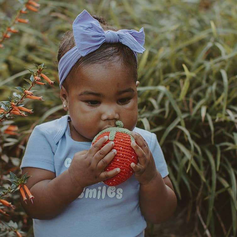 Strawberry Food Rattle