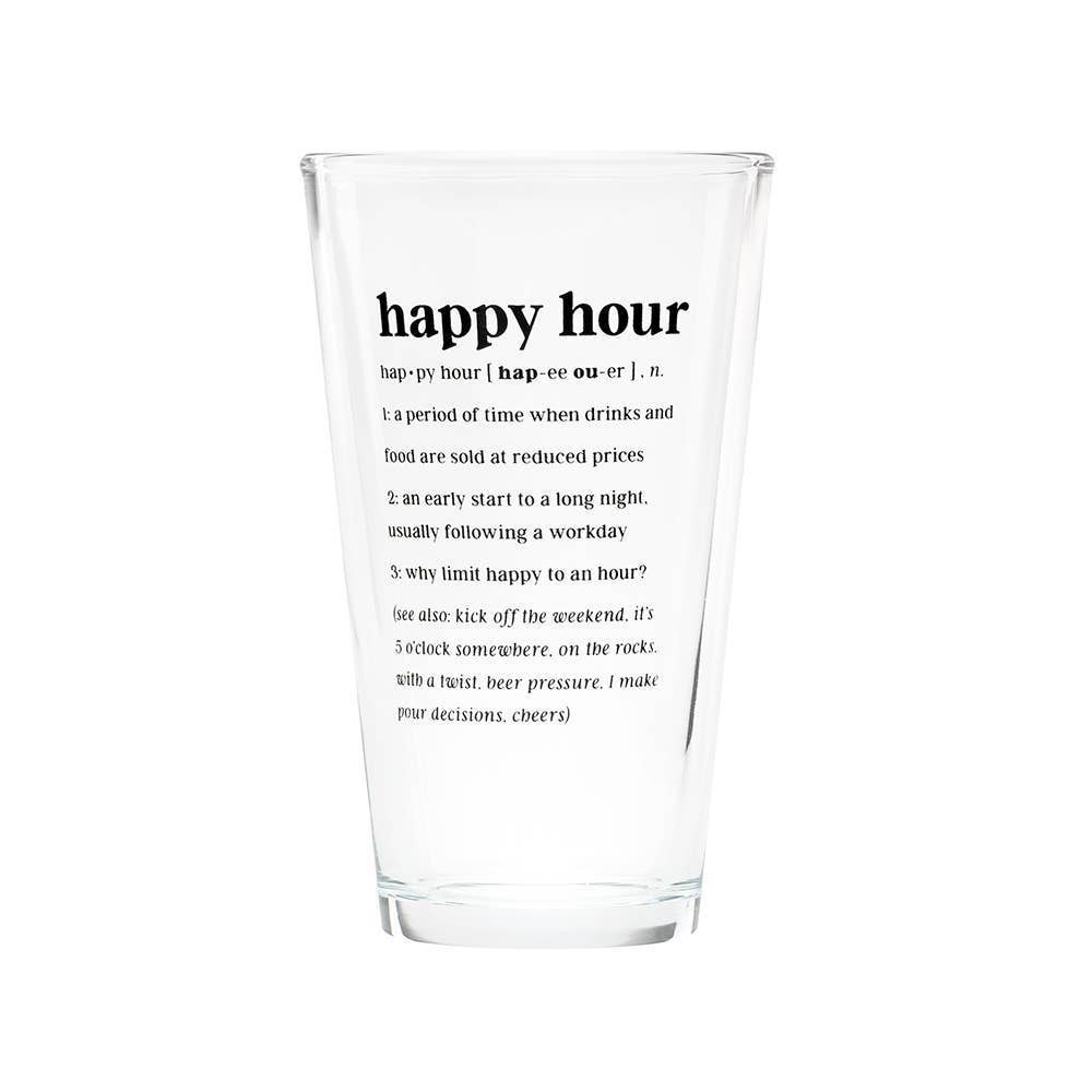 Happy Hour Pint Glass