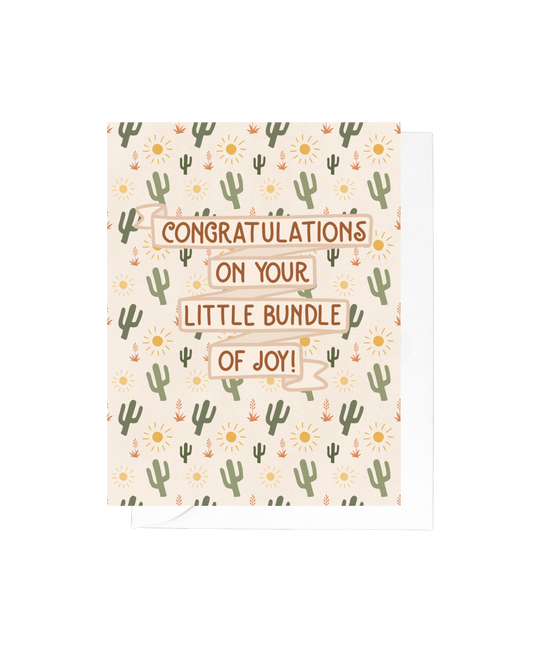 Little Bundle of Joy Greeting Card | New Baby Card