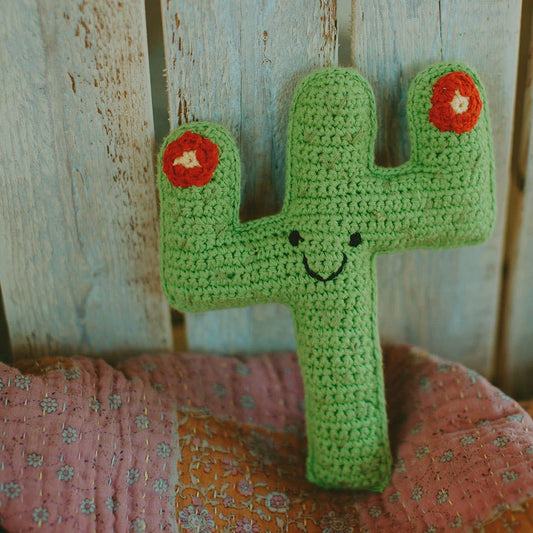 Stuffed Cactus Toy Rattle