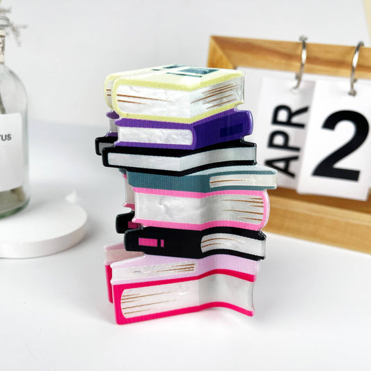 Book Hair Claw Clip