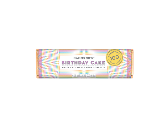 Birthday Cake White Chocolate Bar 2.25oz