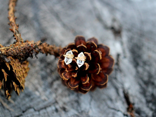 Herkimer Diamond Studs