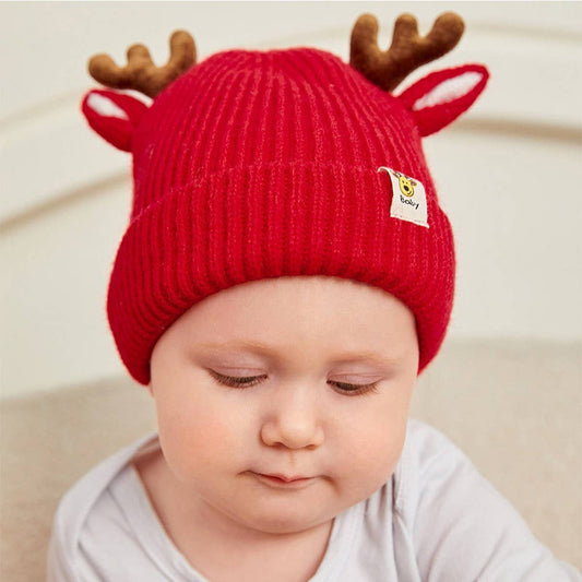 Christmas Deer Knitted Hat