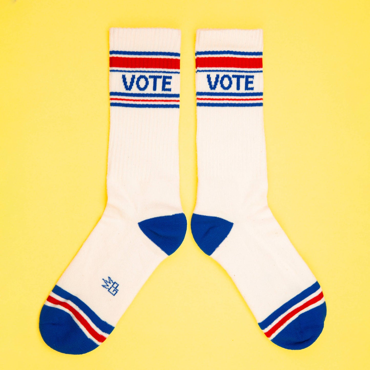 Vote - Natural Gym Crew Socks