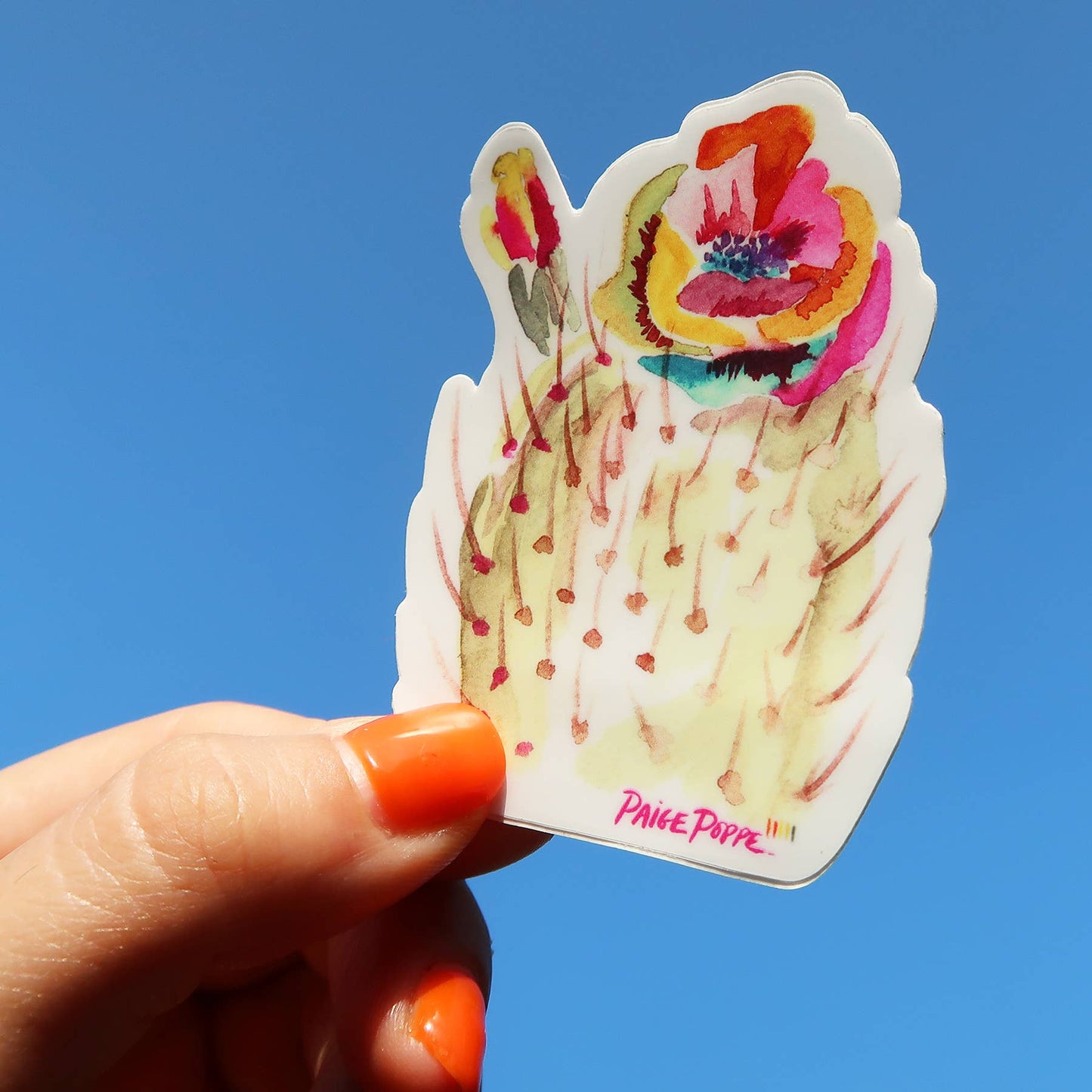 "Technicolor Bloom" Diecut Sticker