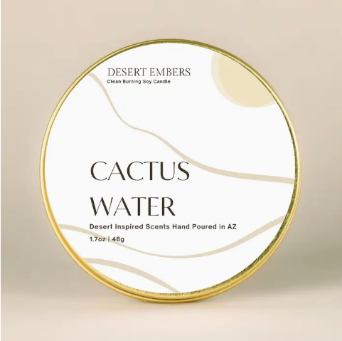 Cactus Water Gold Travel Tin