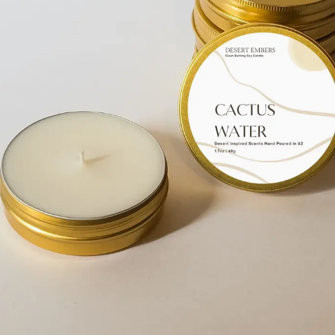 Cactus Water Gold Travel Tin