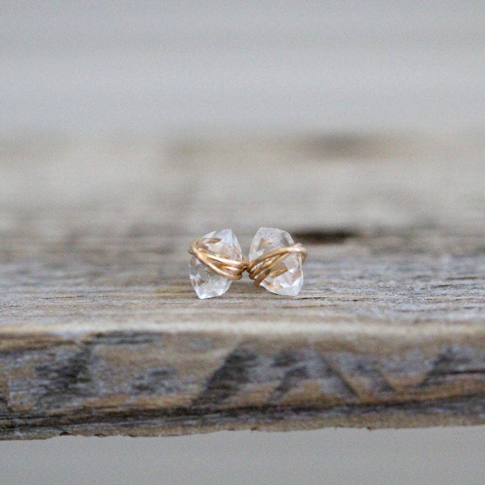 Herkimer Diamond Studs