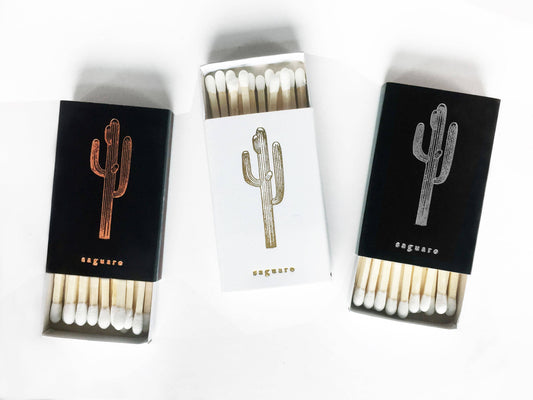 Saguaro Cactus Match Box | Desert Candle Accessory