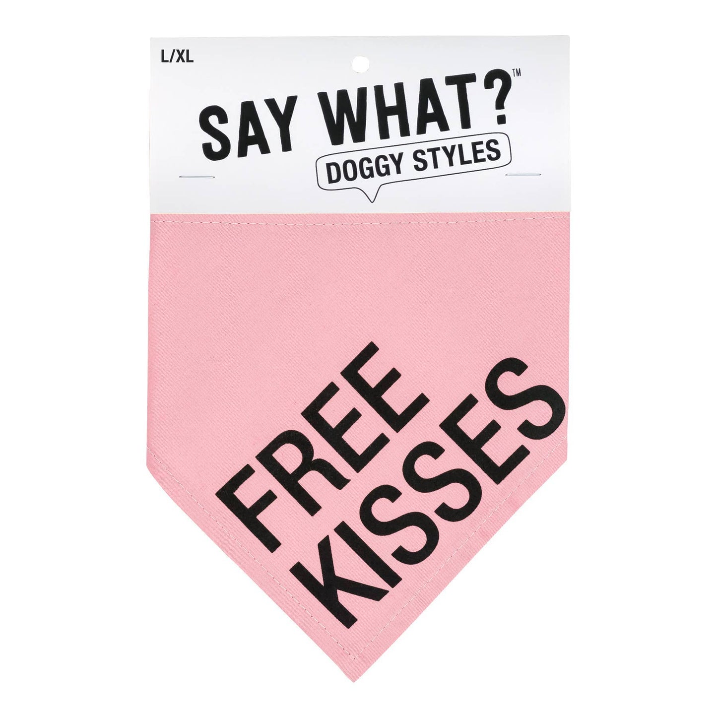 Free Kisses Large / X-Large Dog Bandana