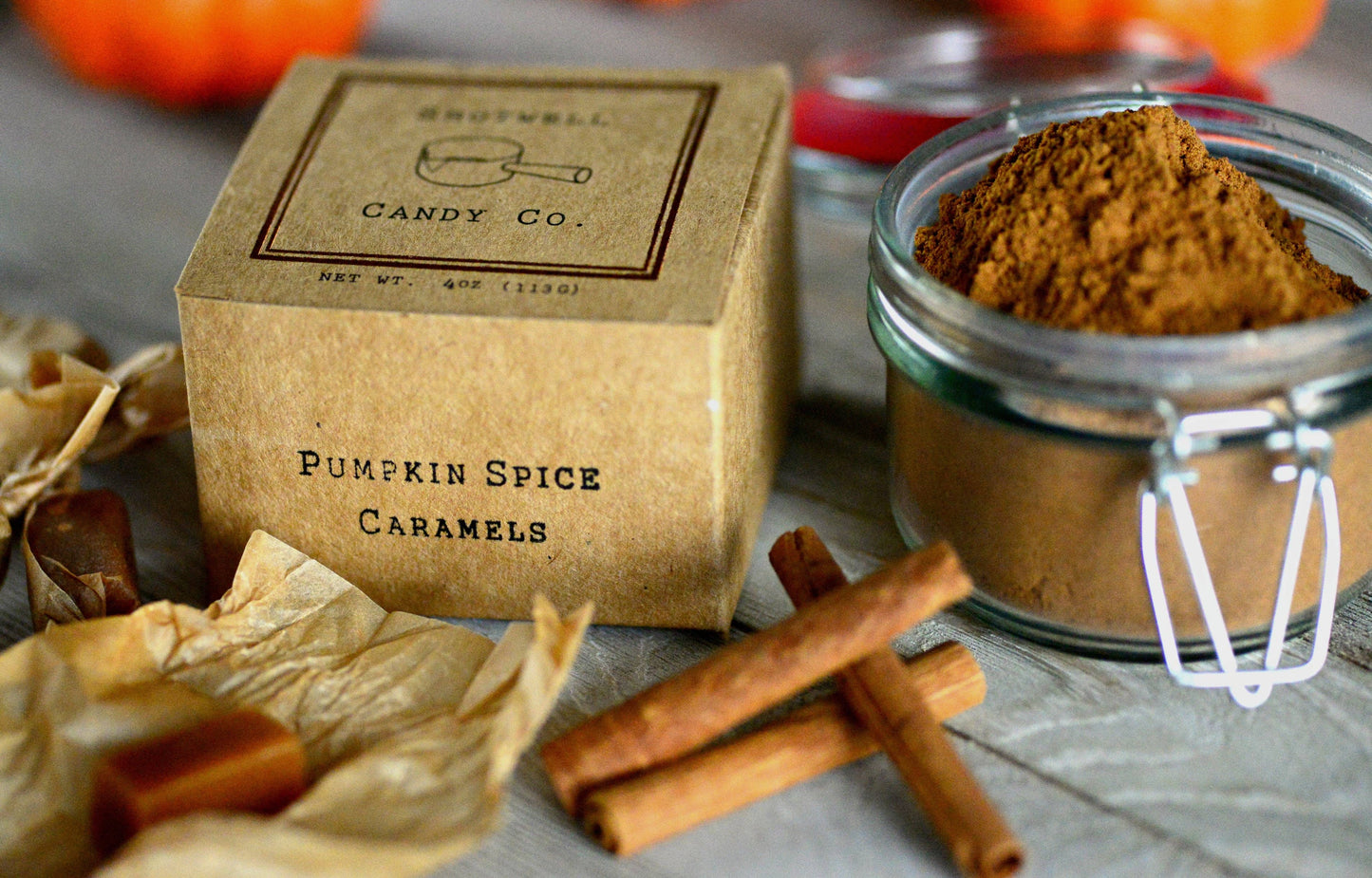 Pumpkin Spice Caramels