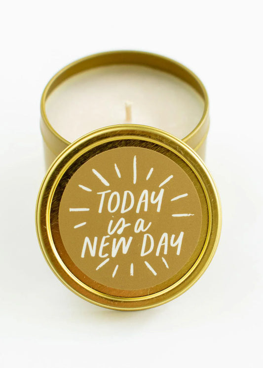 Today Is a New Day Candle