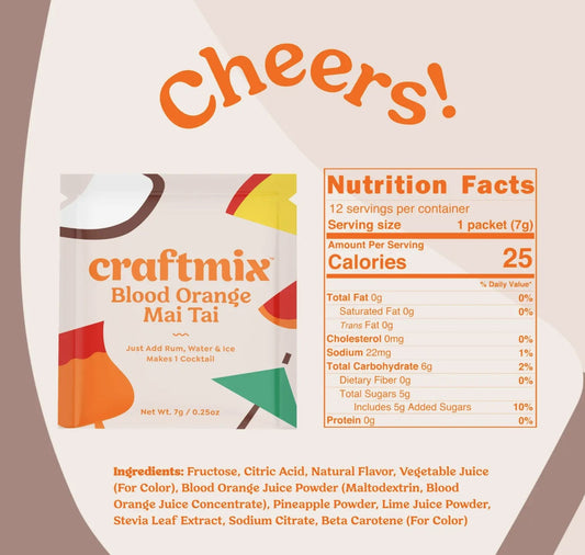 CraftMix Individual Cocktail Mixers Variety Pack