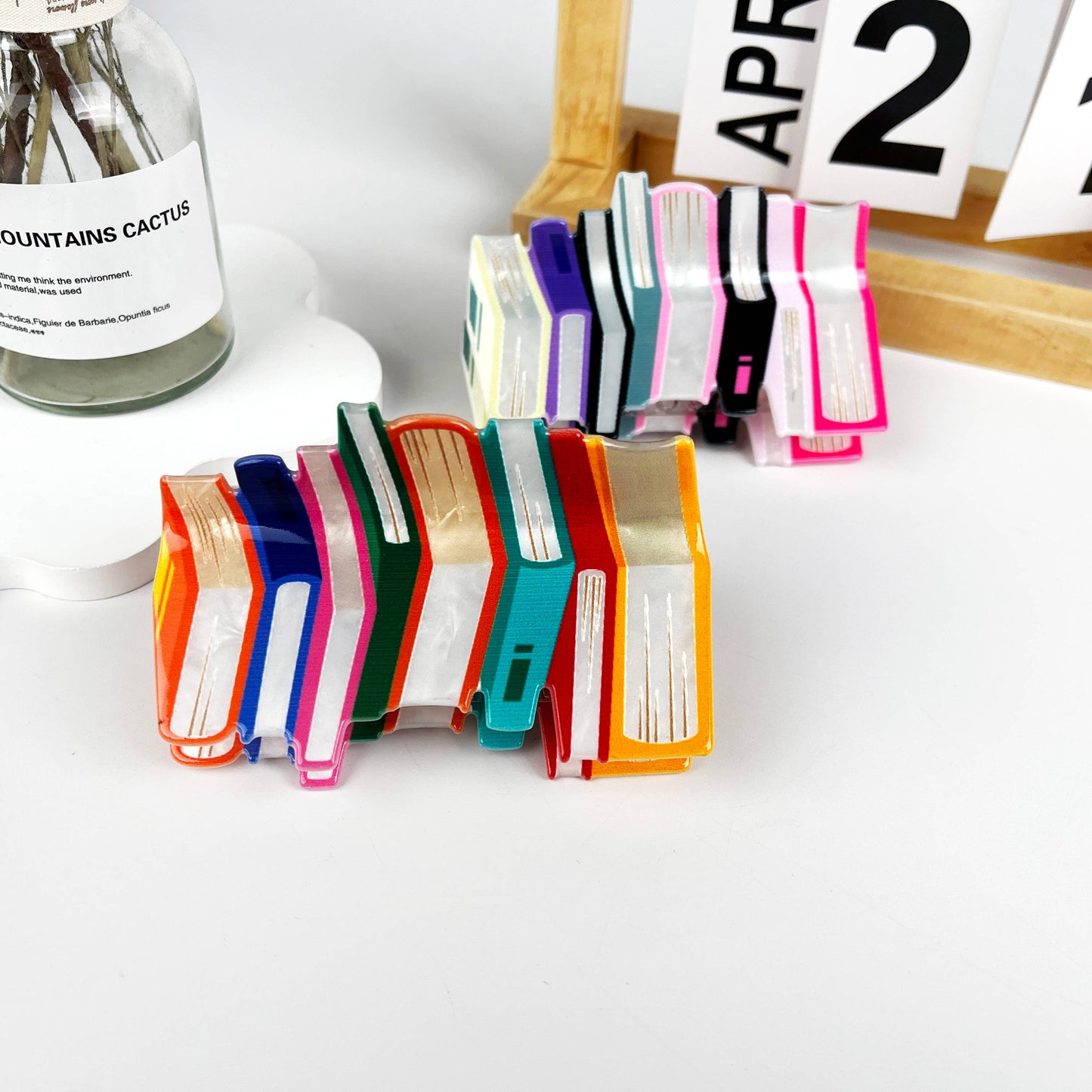 Book Hair Claw Clip