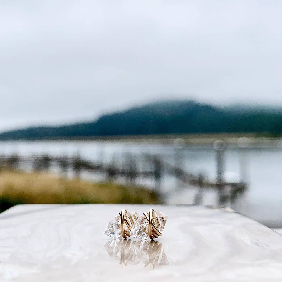 Herkimer Diamond Studs