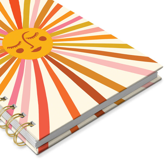 Spiral Notebook Retro Sunshine