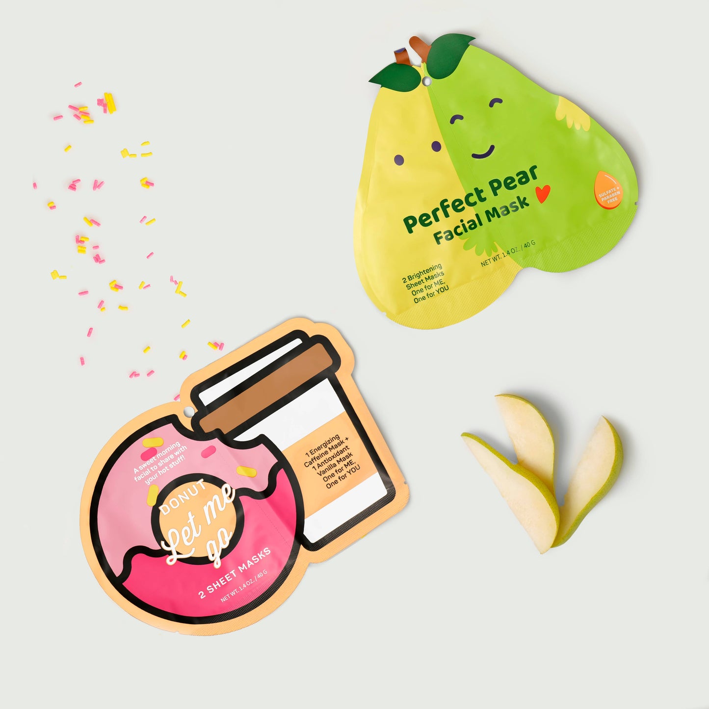 Donut Let Me Go & Perfect Pear Face masks