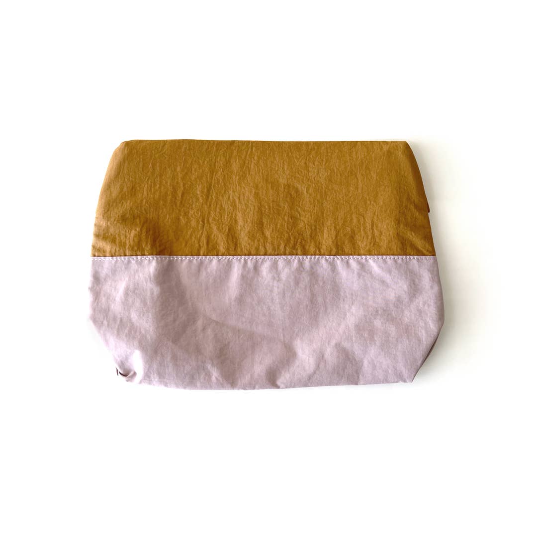 Large Pouch - Dusty Rose/Mustard