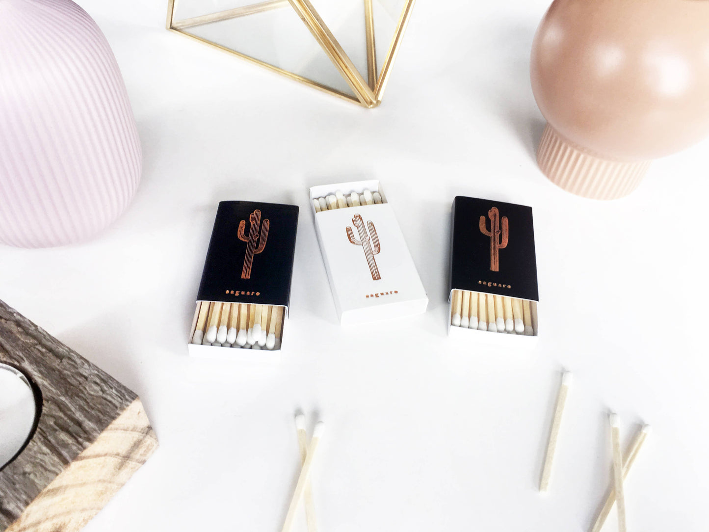 Saguaro Cactus Match Box | Desert Candle Accessory