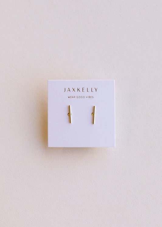 Minimalist - Bar - Gold Earrings