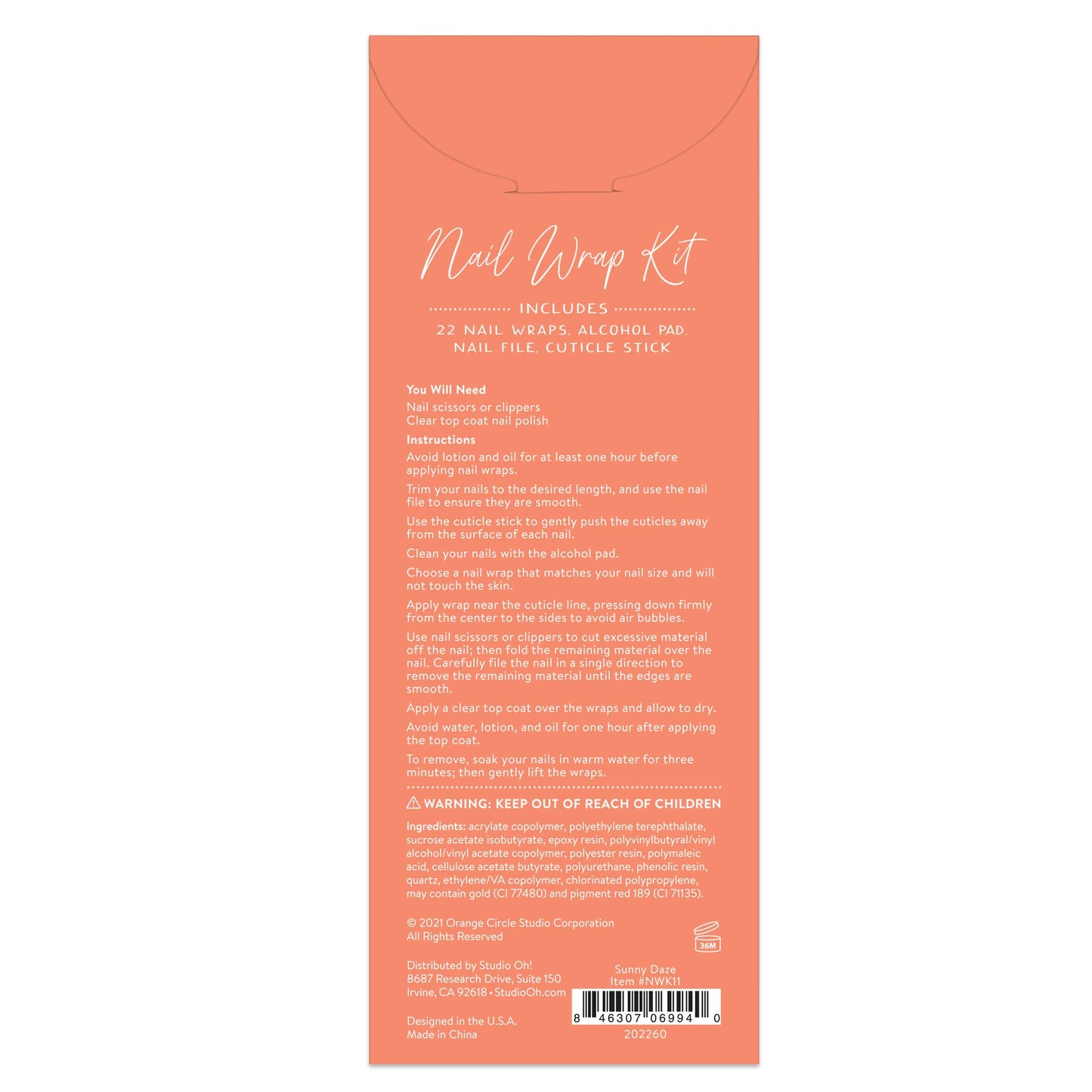 Sunny Daze Nail Wrap Kit