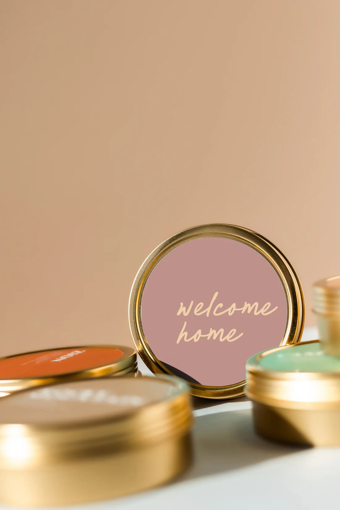 Welcome Home Tin Candle
