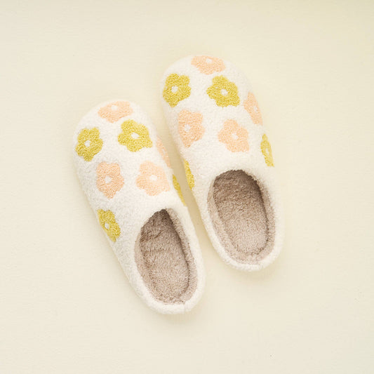 Slippers-Flower Peach S/M