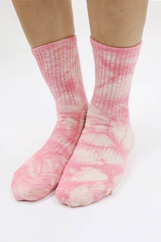 Women's Crew Handmade Tie-dye Compression Socks