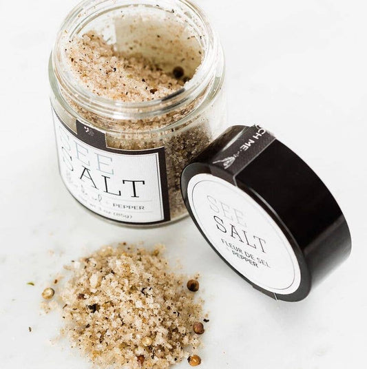 Fleur de Sel Sea Salt + Pepper (3oz)