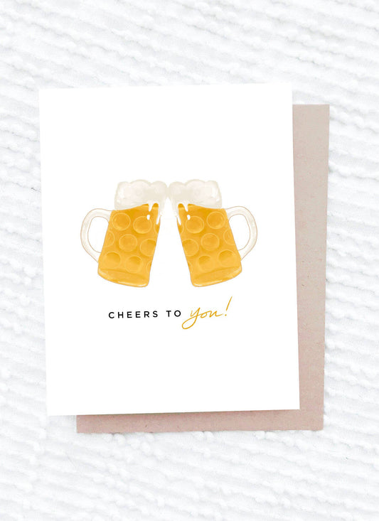 Cheers to You Beer Card